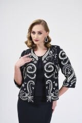 Doğaner Women | Taş İşlemeli, Etekli Kadın Takım (4113)