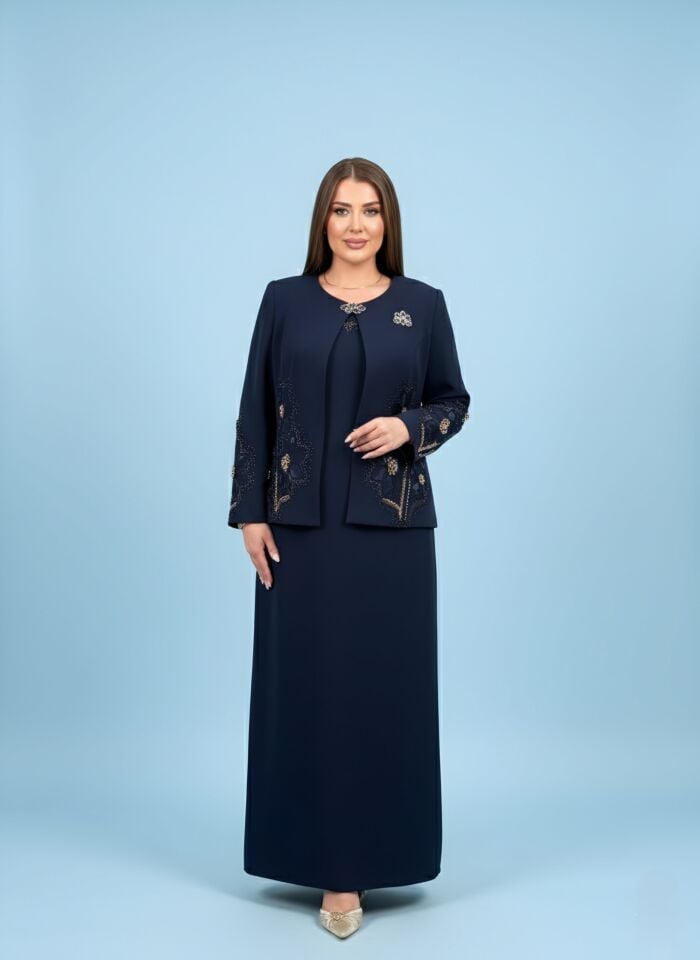 Doğaner Women | Taş İşlemeli ve Nakışlı, Kadın Takım Elbise (4376)