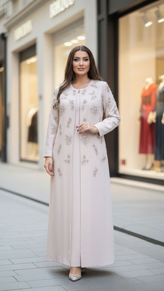 Doğaner Women | Taş İşlemeli, Etekli Kadın Takım Elbise (4419)