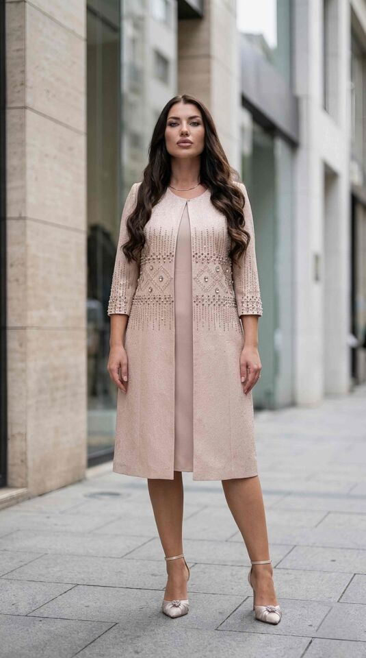 Jakar Ceket, Taş İşlemeli, Kadın Takım Elbise | Doğaner Women (1373)