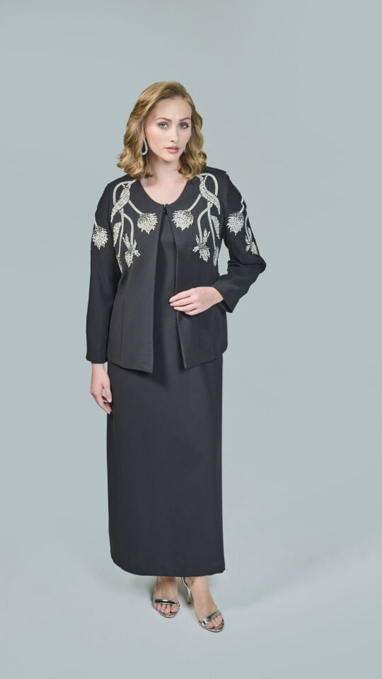 Doğaner Women | Taş İşlemeli, Kadın Takım Elbise (4316)