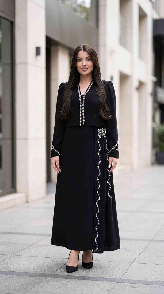 Taş İşlemeli, Kadın Takım Elbise | Doğaner Women (4479)