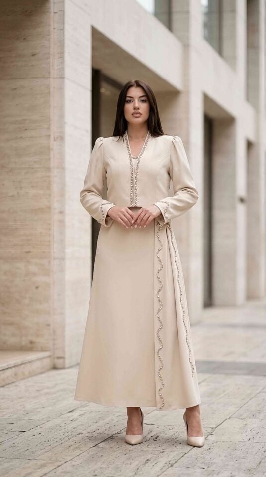 Taş İşlemeli, Kadın Takım Elbise | Doğaner Women (4479)