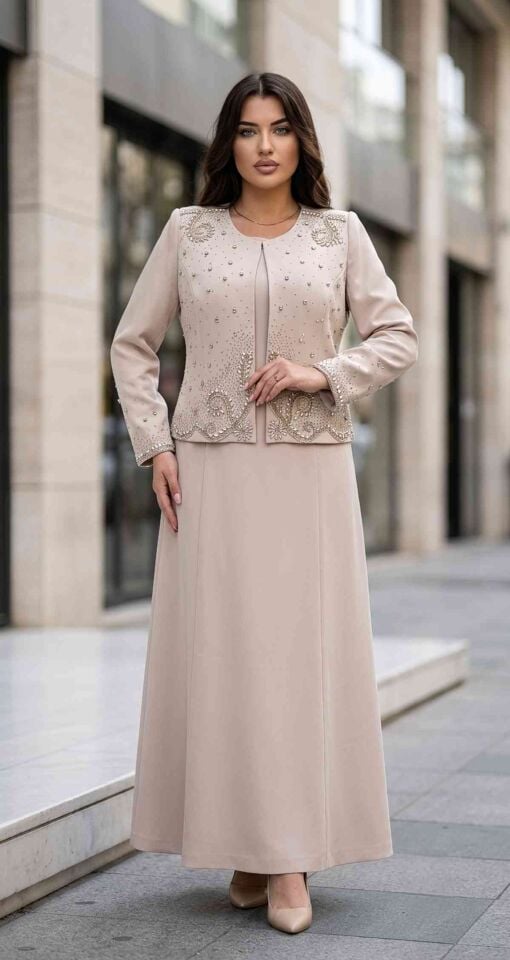 Taş İşlemeli, Kadın Takım Elbise | Doğaner Women (D110)