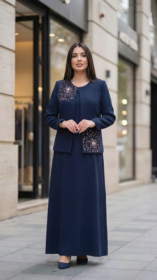 Doğaner Women | Taş İşlemeli, Kadın Takım Elbise (4456)