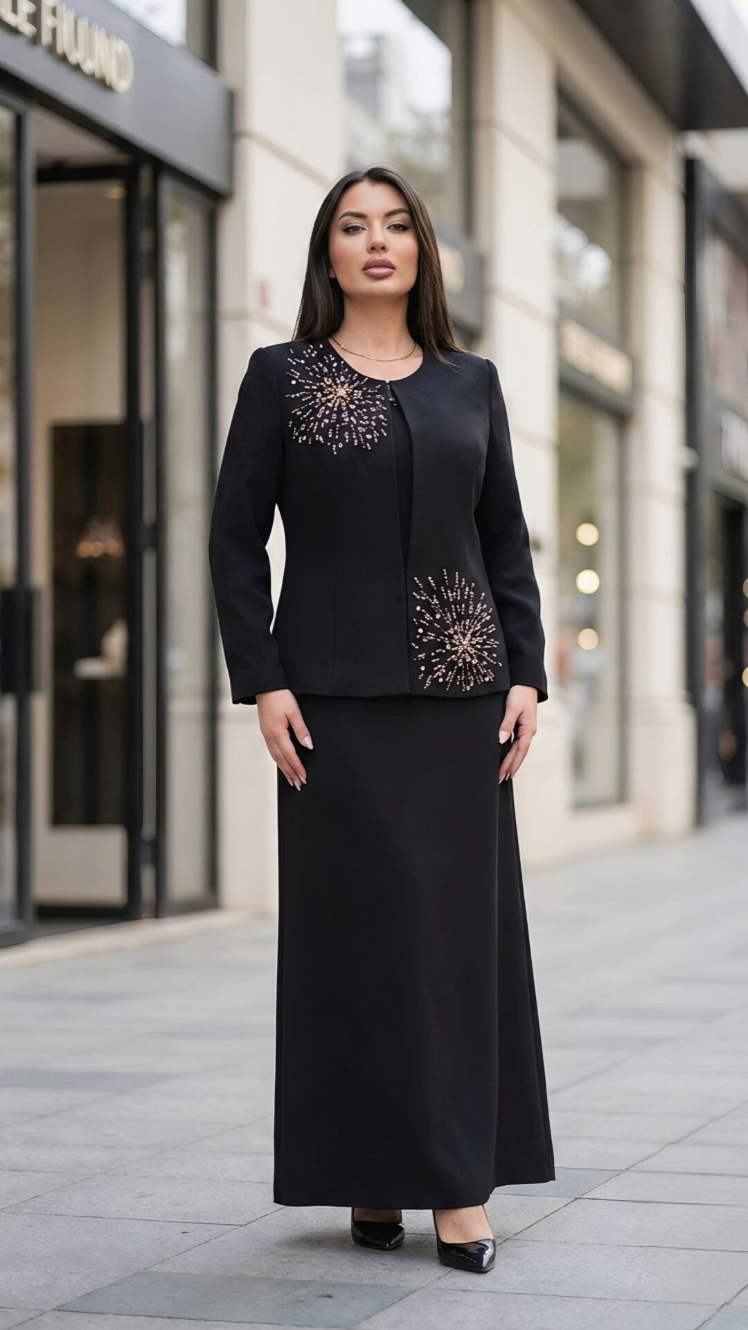 Doğaner Women | Taş İşlemeli, Kadın Takım Elbise (4456)