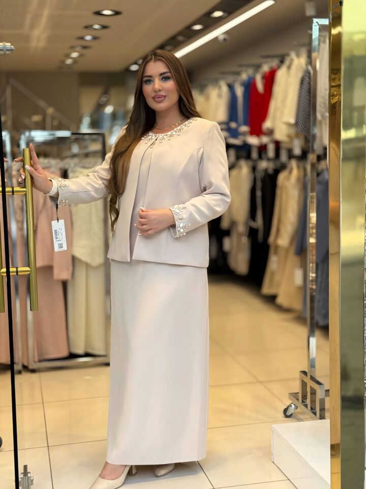 Doğaner Women | Taş İşlemeli, Kadın Takım Elbise (4393)