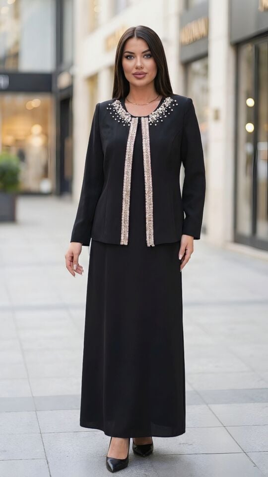 Doğaner Women | Taş İşlemeli, Kadın Takım Elbise (4455)