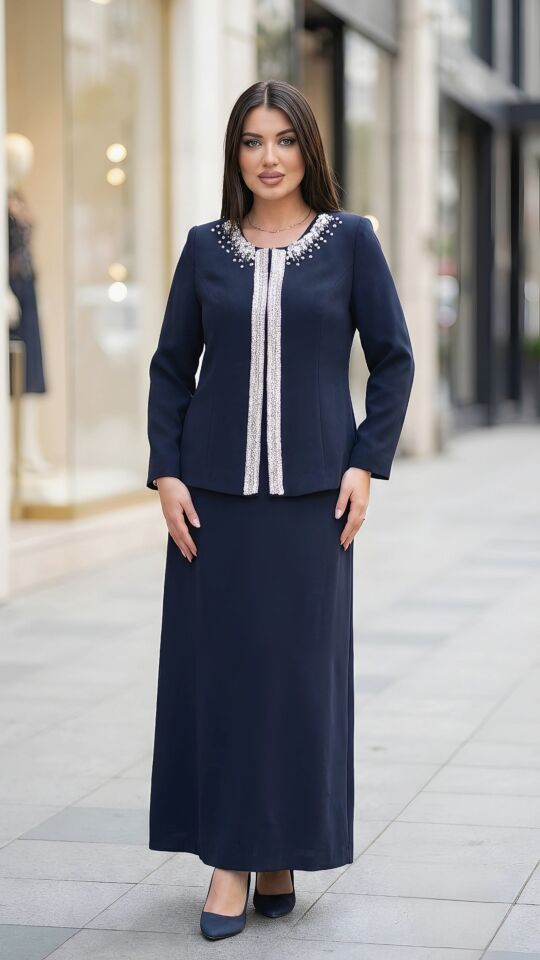 Doğaner Women | Taş İşlemeli, Kadın Takım Elbise (4455)